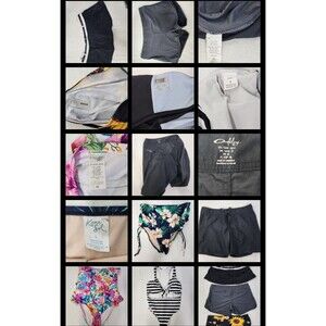 6 Pc Lot Bathing Suits Womans Tops Bottoms View Pics Please Mixed Sizes L XL